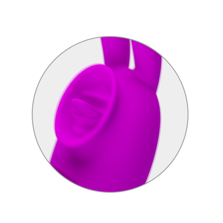 Vibrador Rabbit Ponto G com Estimulador Clitoriano Cerberus – Pretty Love - Imagem 3