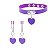 Kit de Plug Anal Rabo de Raposa com Tiara de Orelhinhas Coleira e Grampo de Seios - SI - Imagem 4