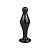 Plug Anal de Vidro 11x3cm Preto Glass Romance - Lovetoy - Imagem 1