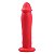 Pênis 17cm recarregável silicone vermelho com ventosa - Imagem 3