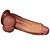 Pênis 24,5cm com Escroto e Ventosa Nature Cock I - Lovetoy - Imagem 3