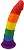 Pênis 17,5x3cm Colorido em Silicone Rainbow - Lovetoys - Imagem 1