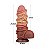 Pênis Dupla Densidade com Corda 24cm x7,7cm 9.5'' Dual Layered Platinum Silicone Cock with Rope - Lovetoy - Imagem 2