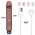 Pênis Realístico Recarregável com 10 Modos de Vibração 22,8cm x 4cm 9 Real Softee Vibrating Dildo - Lovetoy - Imagem 10