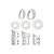 Kit com 5 Anéis Penianos e 3 Anéis para Correção de Prepúcio - Lovetoys - Imagem 3