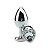 Plug Anal Jóia Coração em Aço Inox 8cm M - Lovetoys - Imagem 5