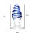 Plug Anal Cônico em Vidro com Espiral em Relevo - Lovetoys - Imagem 5