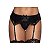 Cinta Liga em Pu com Calcinha Preta - Yaffa Lingerie - Imagem 1