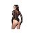 Body Arrastão com Strass Manga Luva - Yaffa - Imagem 2