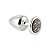 Plug Anal Cromado M com Pedras Cravejadas Less - Hard - Imagem 1