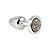 Plug Anal Cromado P com Pedras Cravejadas Less - Hard - Imagem 1