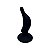 Plug Anal Curvo em Silicone Give It All Black - Nanma - Imagem 1