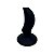 Plug Anal Curvo em Silicone Give It All Black - Nanma - Imagem 3