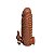 Capa Peniana 15cm x 4,5cm Extende 1cm com Vibração e Anel para Escroto- Lovetoys - Imagem 1