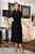 VESTIDO EM TULE PRETO BORDADO E ALFAIATARIA MARCA KAULY - Imagem 1