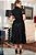 VESTIDO EM TULE PRETO BORDADO E ALFAIATARIA MARCA KAULY - Imagem 3