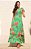 VESTIDO VERDE FLORAL LONGO  COM BABADOS  MARCA  JOYALY - Imagem 2