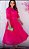 Vestido bordado em lese na cor Pink Midi Plissado marca D´vanelle - Imagem 1