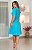 Vestido Chemisse em  algodão bordado na cor azul Marca Luciana Pais - Imagem 1