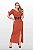 Vestido na cor marrom com cinto marca Kauly - Imagem 1