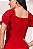 Vestido Vermelho Midi com Babados marca Fascinius 300962VM - Imagem 4
