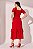 Vestido Vermelho Midi com Babados marca Fascinius 300962VM - Imagem 2