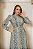 Vestido longo com lastex na cintura em crepe leve. Ref. 3924 marca Kauly - Imagem 3