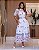 Vestido Chemisie  Branco bordados na cor Coral  - marca Cintia Modas - Imagem 2