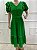 Vestido Malu  Midi Verde com Cinto - Estefani - cod 1411V - Imagem 1