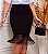 Saia Secretaria com Franja,  Preto -Kauly - ref 03804 - Imagem 1
