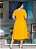 Vestido  midi amarelo  em laise malha - Cechiq - cod 5693 - Imagem 3