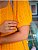 Vestido  midi amarelo  em laise malha - Cechiq - cod 5693 - Imagem 2