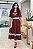 Vestido max midi Marsala ref 4177 Kauky - Imagem 1