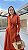 Conjunto Lia na cor Terracota  Vestido e Camisa refe7410 marca HELPCHIK - Imagem 2