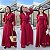 Conjunto Lia na cor Vermelho  Vestido e Camisa refe7410 marca HELPCHIK - Imagem 1