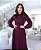 Vestido Burgundy Midi Plissado em alfaiataria Premium Marsala  KAULY - Imagem 1