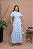 Vestido Chemise Luciana Pais Laise Xadrez Azul Branco Cinto 94391 - Imagem 1