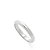 Aliança de ouro branco 18K - Média - Alianças Meia Cana  8g - Imagem 3