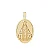 Medalha de ouro amarelo 18K - Nossa Senhora Aparecida   1,5 grama - Imagem 5