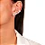 Brinco Semijoia Ear Cuff Redondo Cristal - Ouro Cristal - Imagem 1