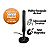 Antena Digital Interna Vhf/uhf Prohd-2400 3m OMNI Preto Proeletronic - Imagem 3