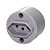 Tomada Sobrepor 2p+t Redonda 10a Cinza - Radial - Imagem 1