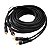 Cabo 2 RCA Macho x 2 RCA Macho Com Fio Terra 5m Preto Storm - Imagem 1