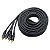 Cabo 2 RCA Macho x 2 RCA Macho Com Fio Terra 5m Preto Storm - Imagem 2