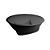 Marmita EPS Base Preta PT-104 1100ml 50un | Copobras - Imagem 1