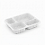 Bandeja G-324 Branca 1225ML C/04 DIV | Galvanotek - Imagem 2