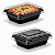 Bandeja Forneável G-206 Preta 500ml | Galvanotek - Imagem 1