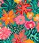 Estampa SPRING – Flores Tropicais Coloridas | Tecido Tricoline Digital 100% Algodão (0,50x1,50m) - Imagem 1