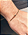 Pulseira Piastrine 3mm 21cm - Banho de Ouro 18k - Imagem 3