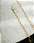 Corrente Elo Cartier Cadeado 3mm 60cm - Banho de Ouro 18k - Imagem 3